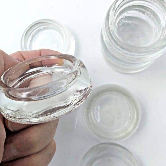 Glass Furniture Coasters-Dominion Glass Canada-Mid Century Carpet Savers-12 Pcs - Picture 5 of 6